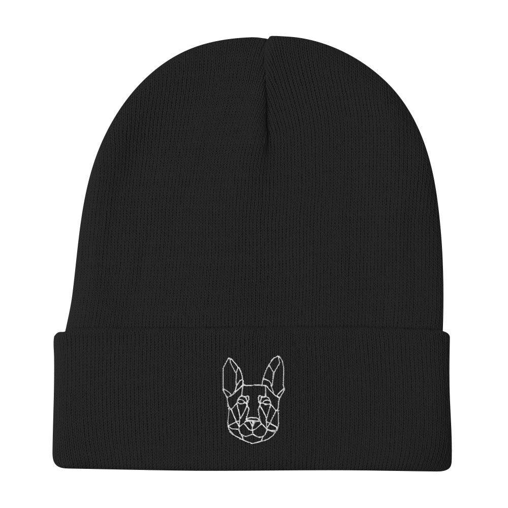 Slim Embroidered Beanie