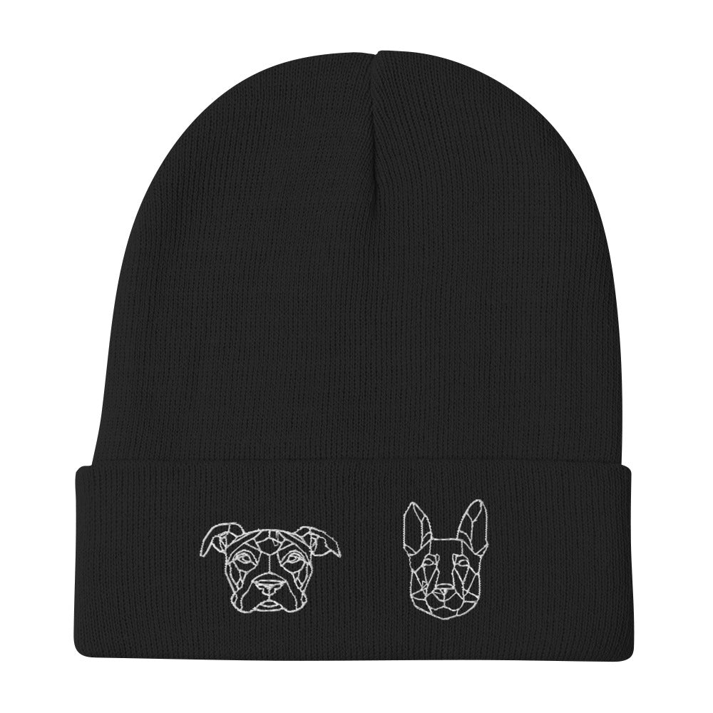 Zeus and Slim Embroidered Beanie