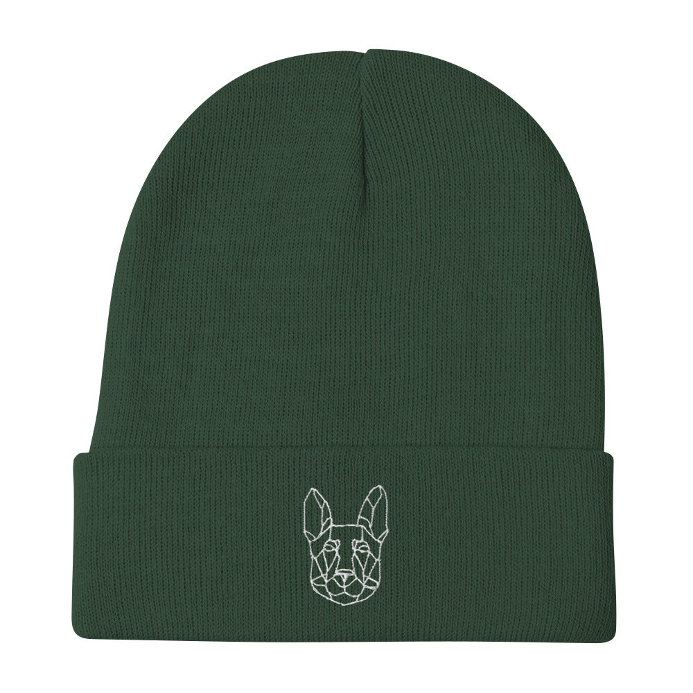 Slim Embroidered Beanie