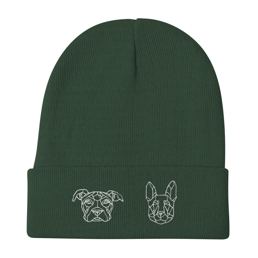 Zeus and Slim Embroidered Beanie