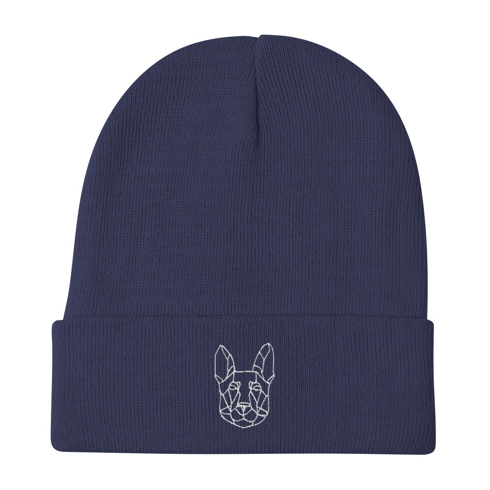 Slim Embroidered Beanie