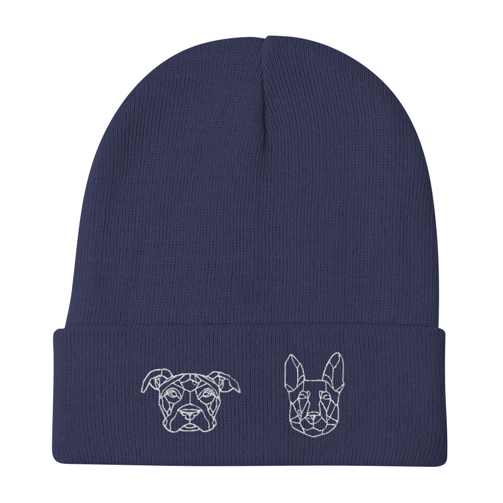 Zeus and Slim Embroidered Beanie