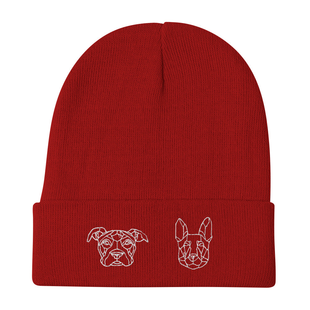 Zeus and Slim Embroidered Beanie