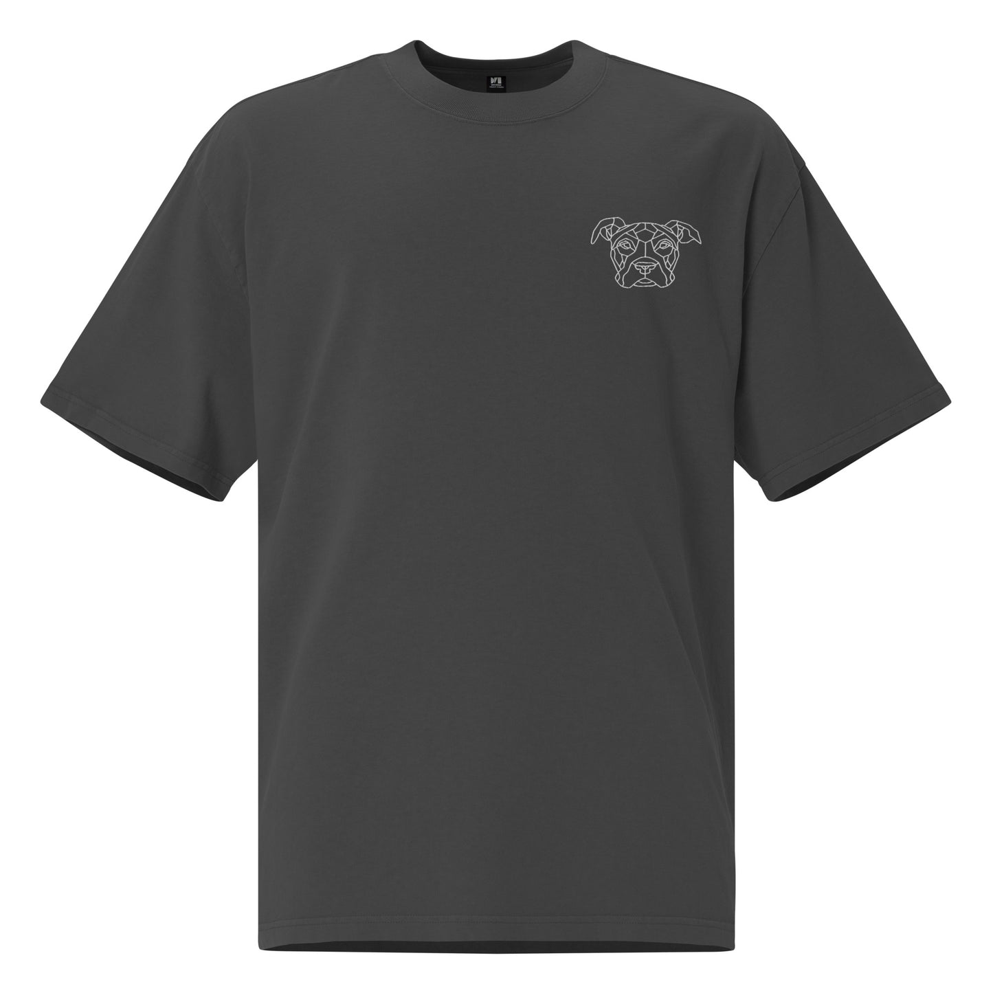 Zeus embroidered Oversized faded t-shirt