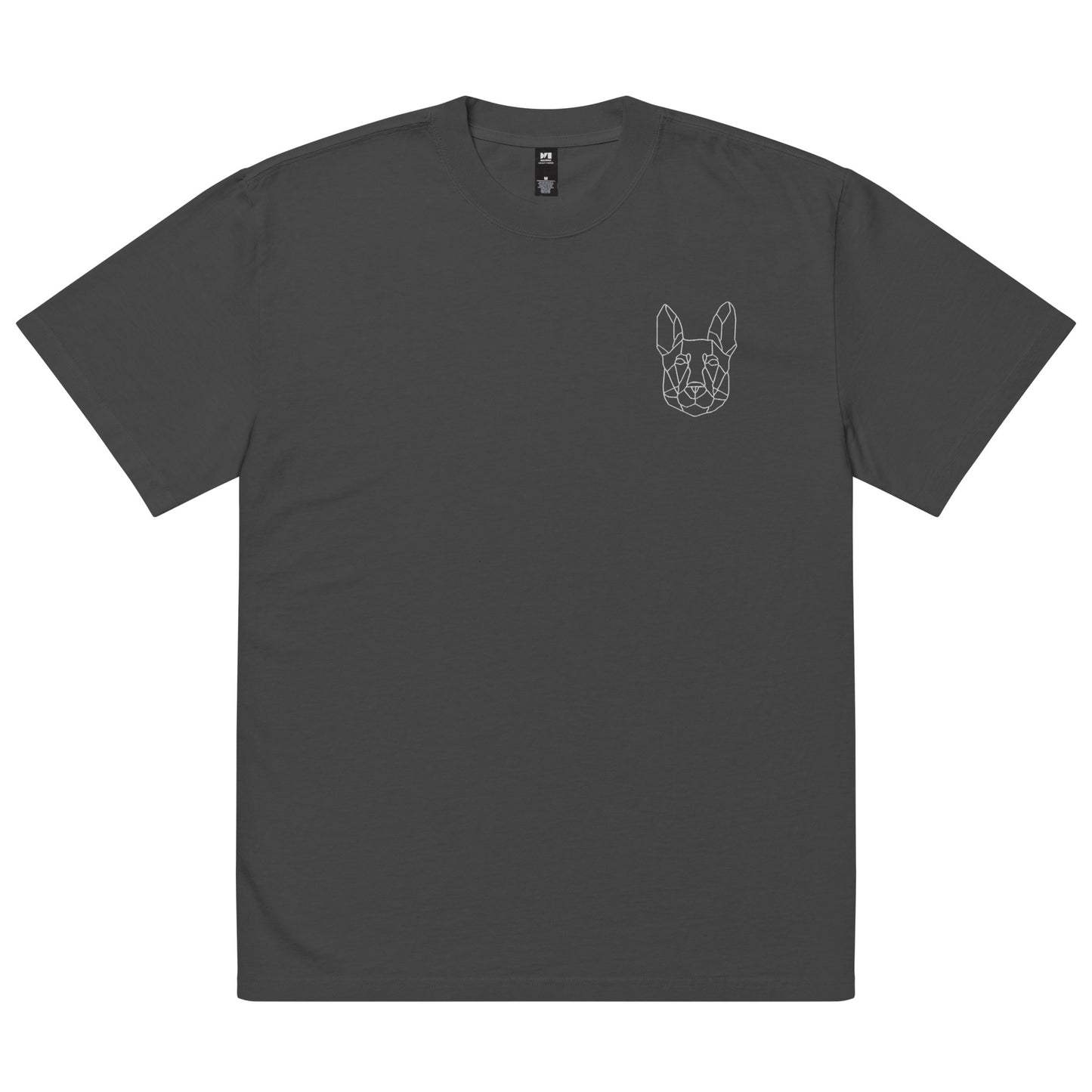 Slim embroidered Oversized faded t-shirt