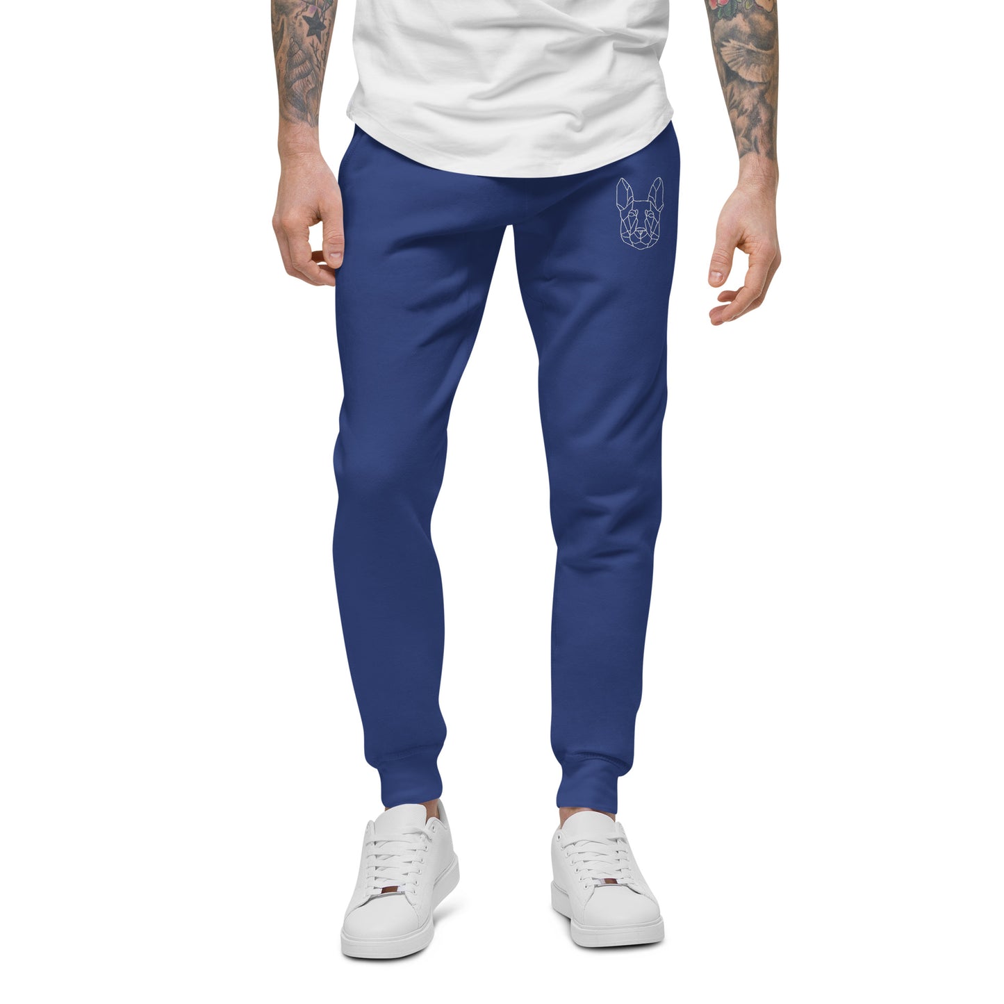 Slim embroidered Unisex fleece sweatpants