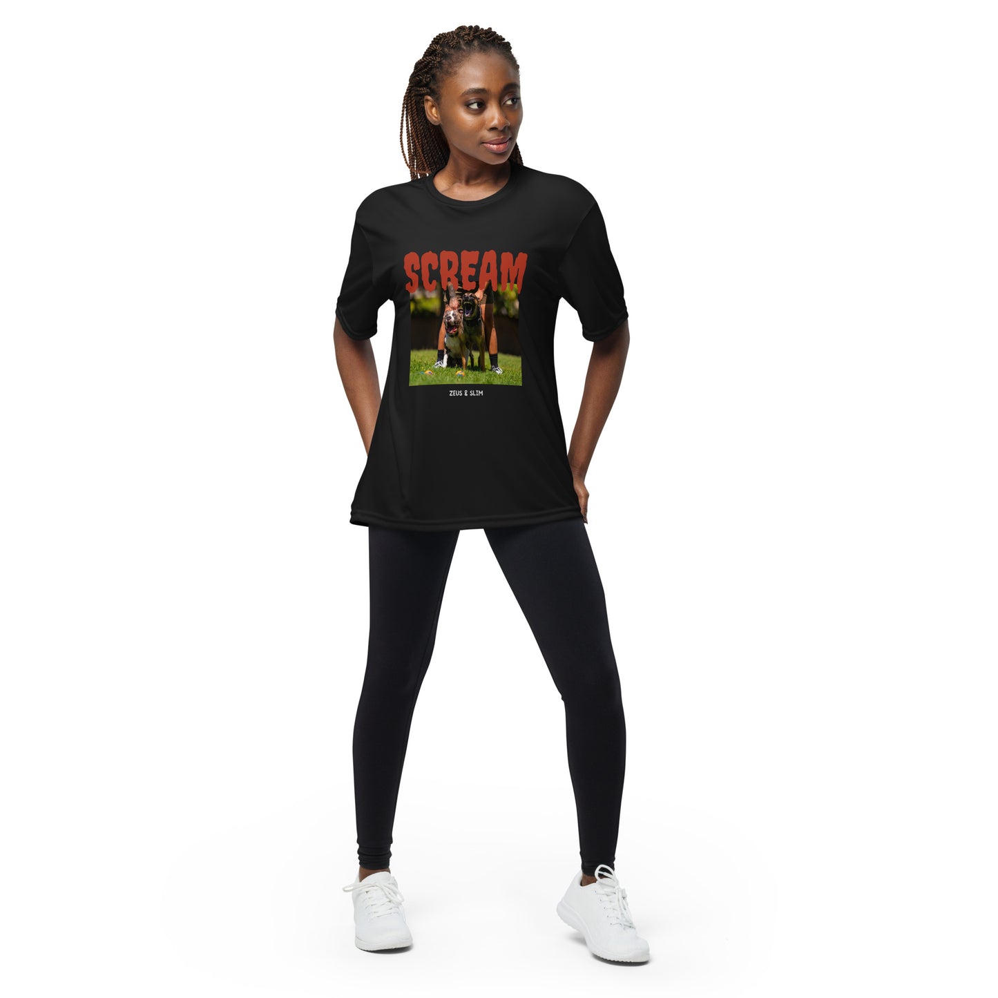 Unisex "Scream" crew neck t-shirt