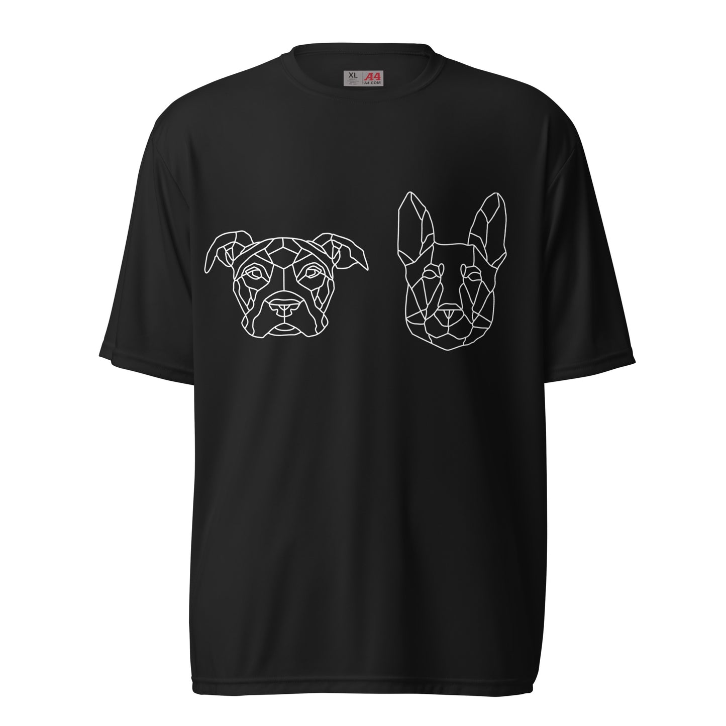 Slim and Zeus barcode Unisex performance crew neck t-shirt