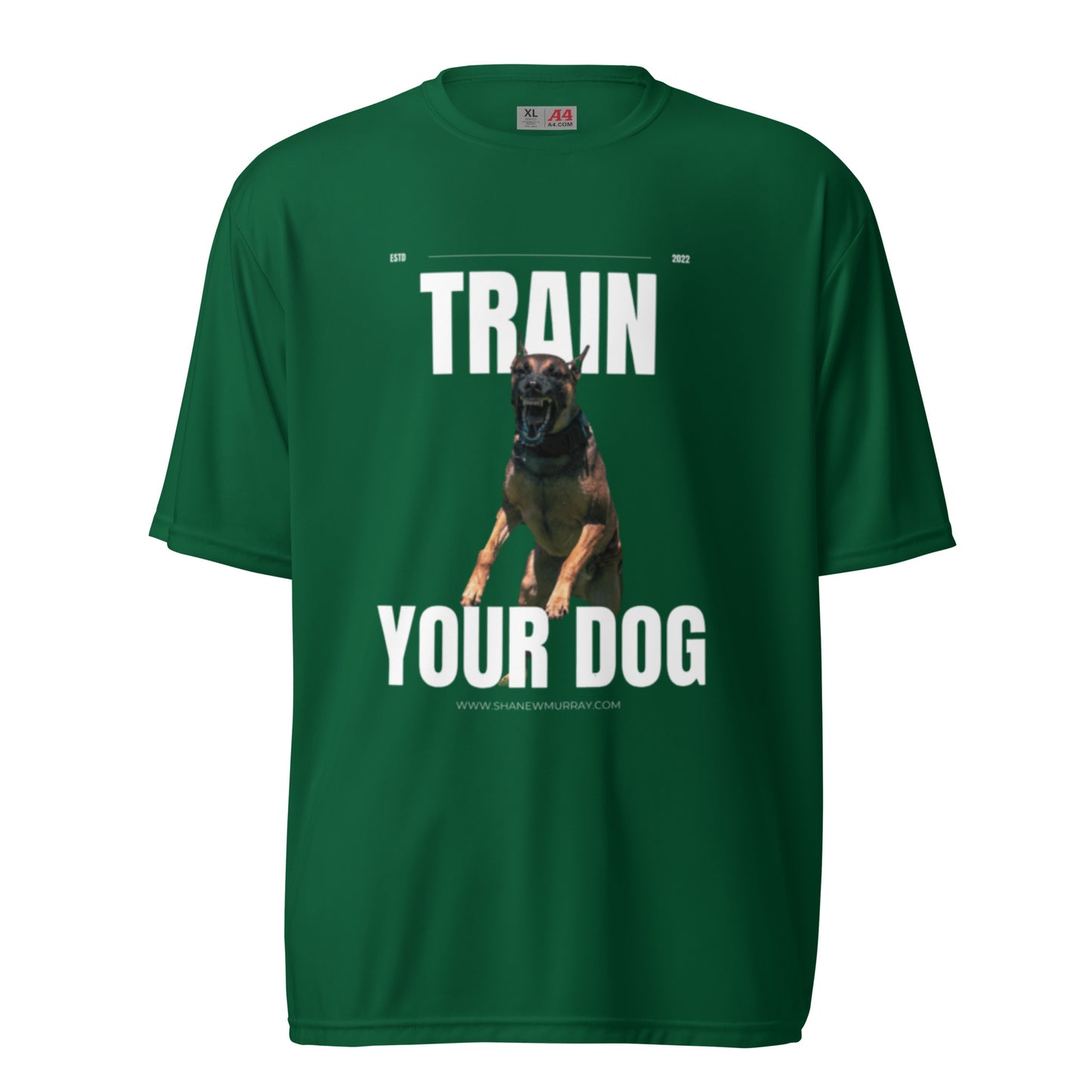 Unisex Slim "Train your dog" crew neck t-shirt