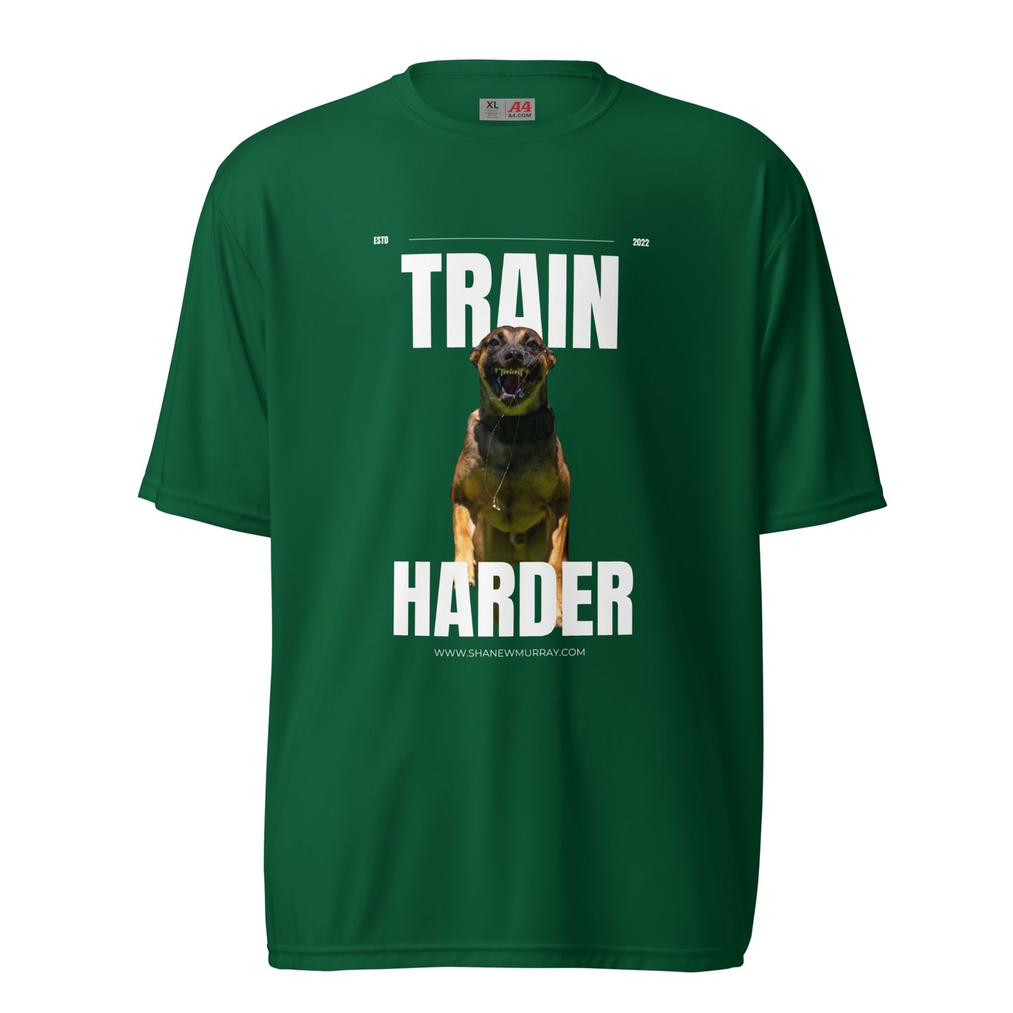 Unisex Slim "Train harder" crew neck t-shirt