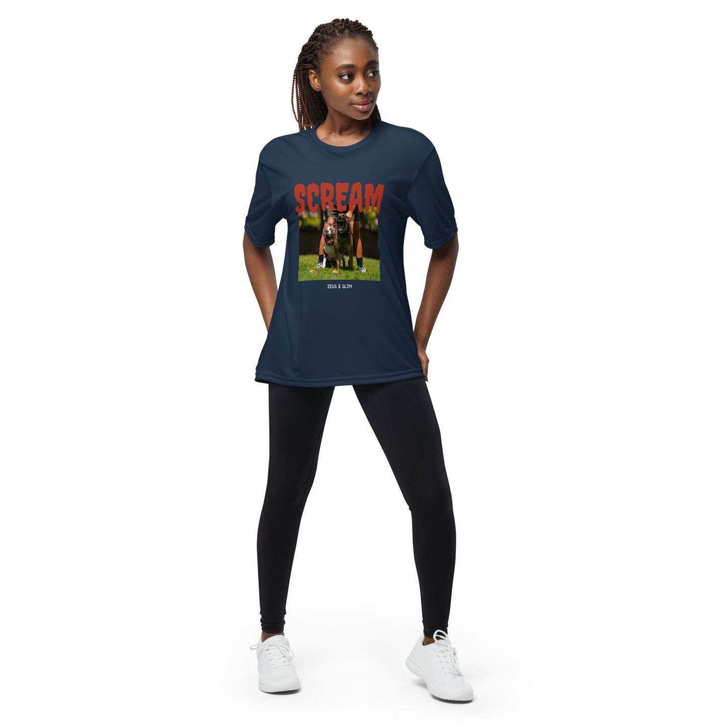 Unisex "Scream" crew neck t-shirt