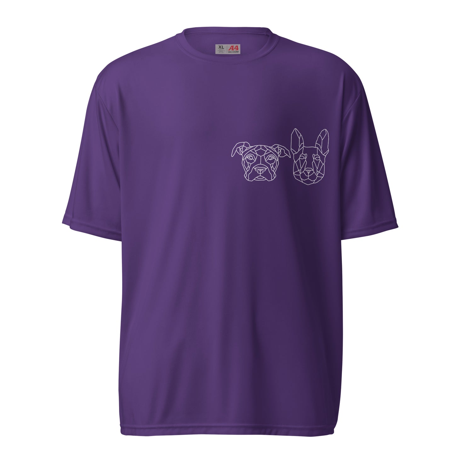 Zeus and Slim small graphic Unisex performance crew neck t-shirt