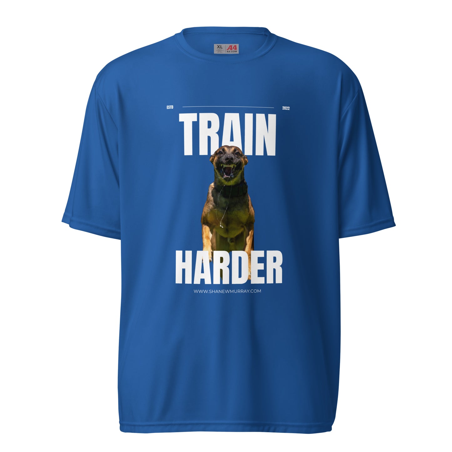 Unisex Slim "Train harder" crew neck t-shirt