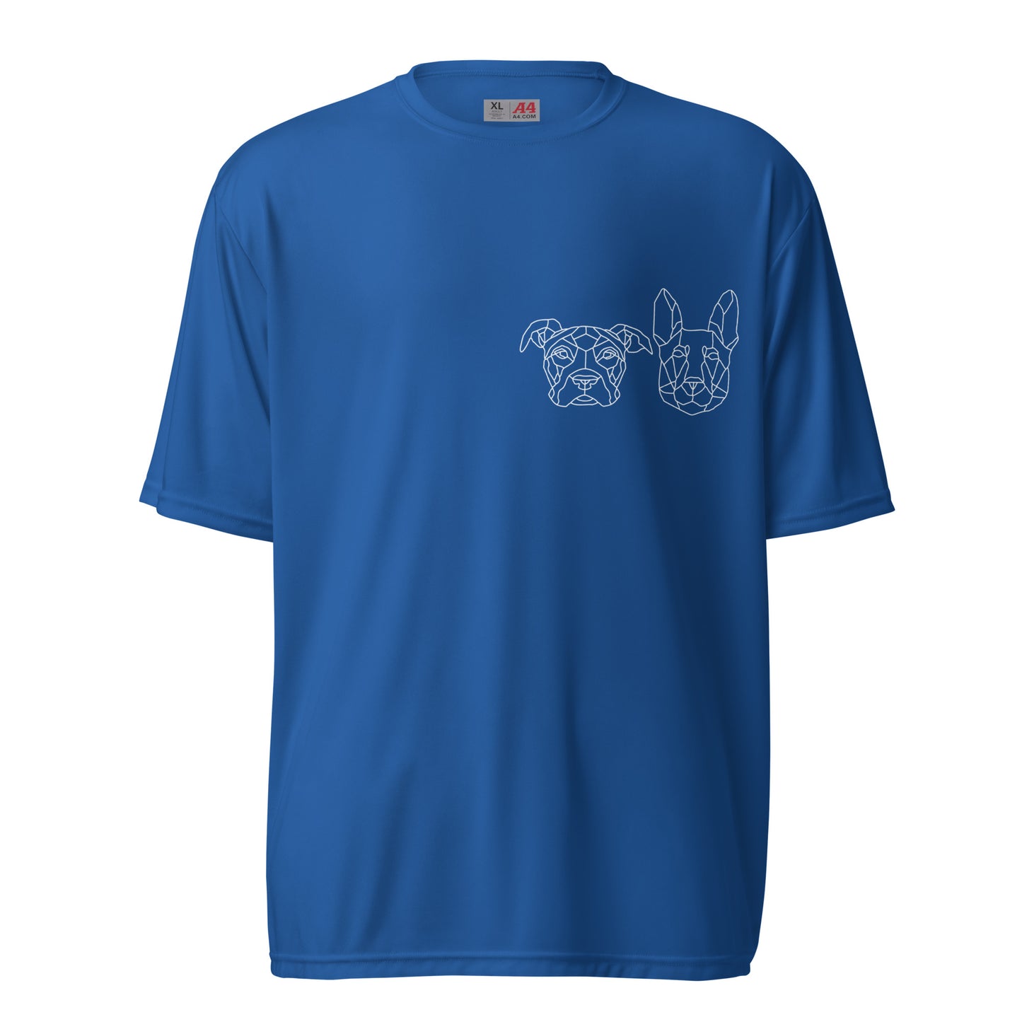 Zeus and Slim small graphic Unisex performance crew neck t-shirt