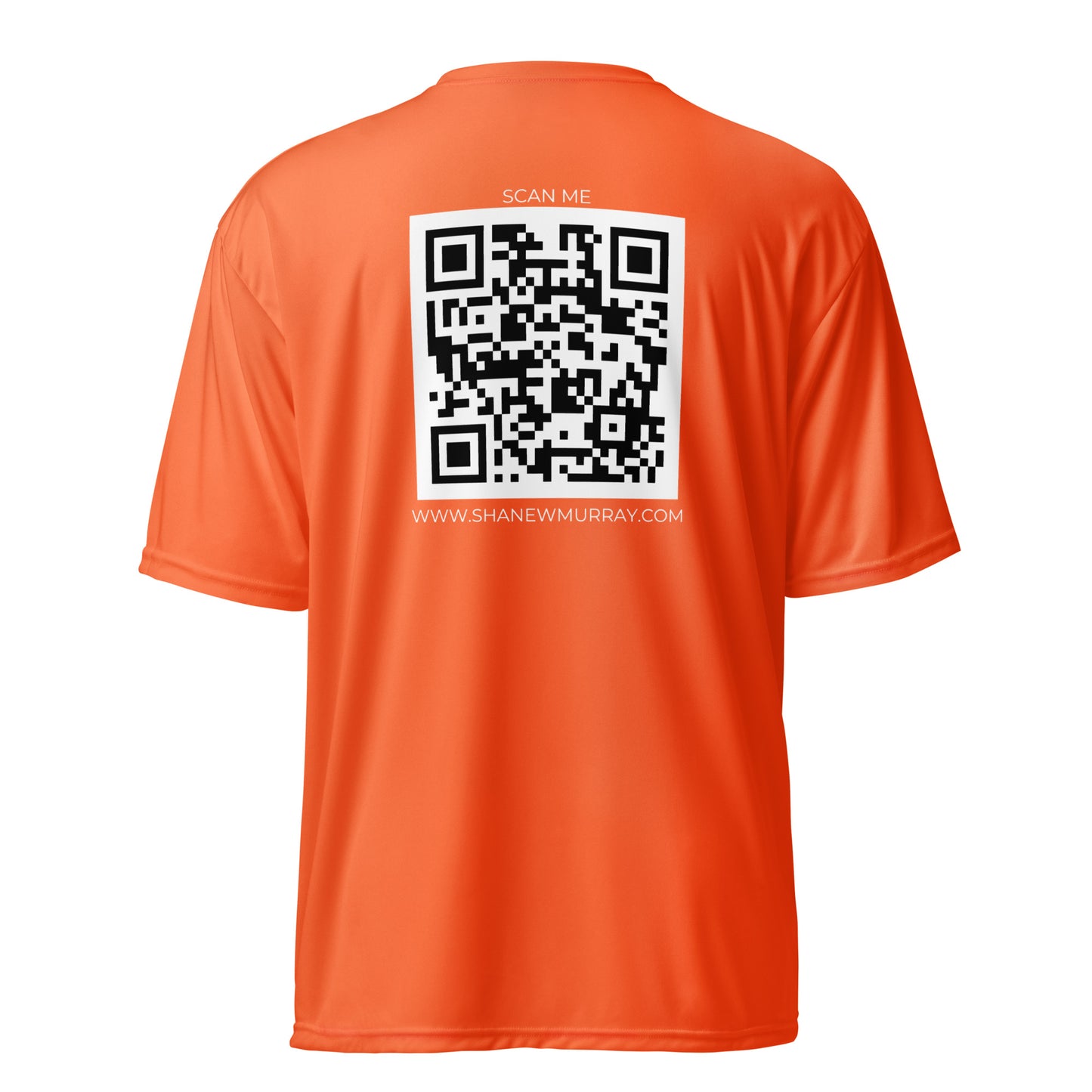 Slim Barcode Graphic Unisex performance crew neck t-shirt