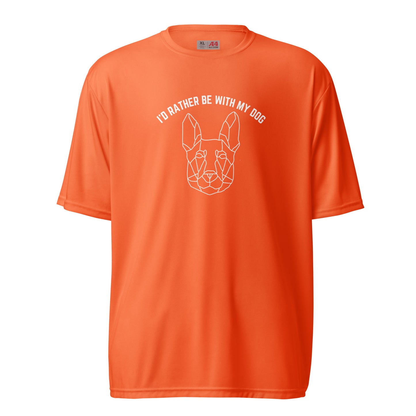 Unisex "Slim" I'd rather be with my dog, crew neck t-shirt