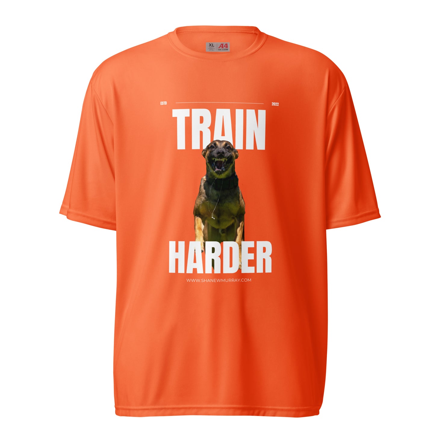 Unisex Slim "Train harder" crew neck t-shirt