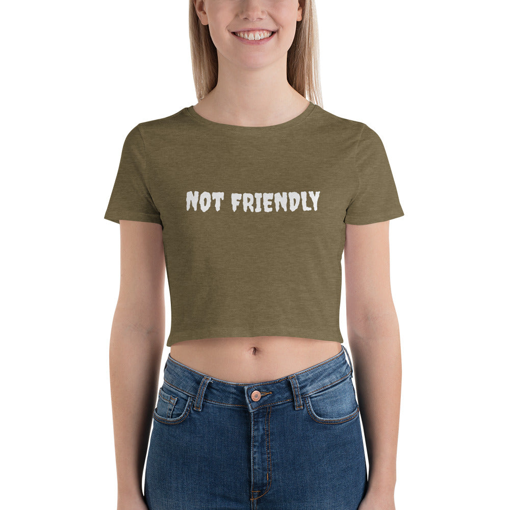 Not Friendly Women’s Crop Tee
