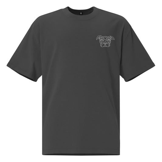 Zeus embroidered Oversized faded t-shirt