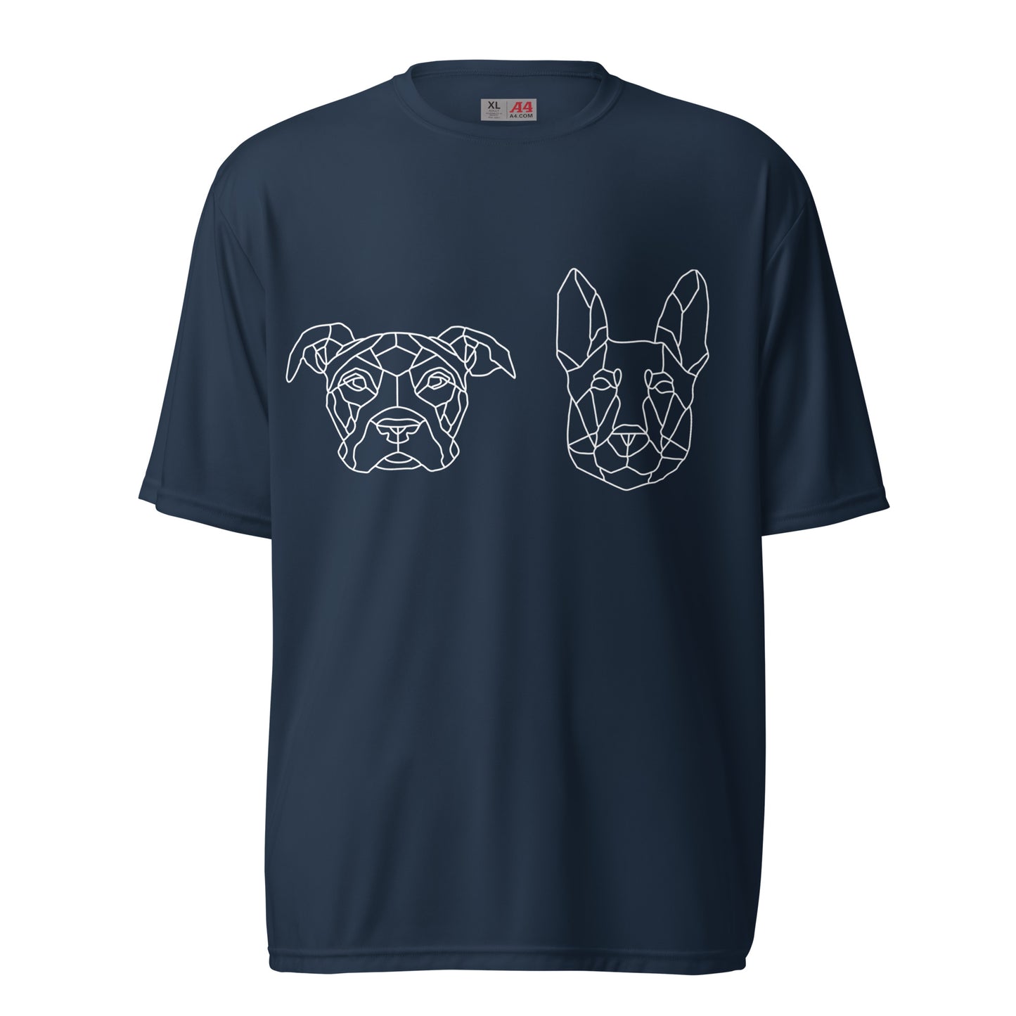 Slim and Zeus barcode Unisex performance crew neck t-shirt